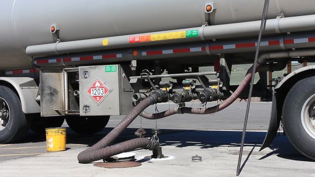 Hoses going into the tanks for refueling.