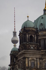 Fototapeta na wymiar Fernsehturm & Berliner Dom