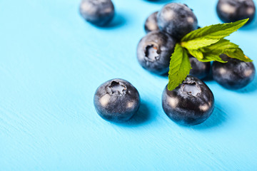 Fresh ripe blueberry close up