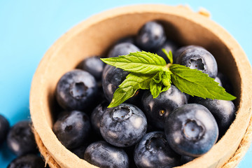 Fresh ripe blueberry close up