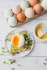 Egg & Toast Close Up