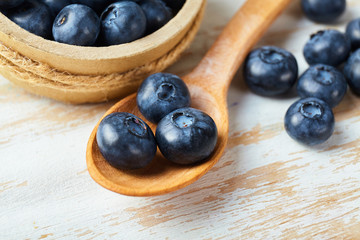 Fresh ripe blueberry close up