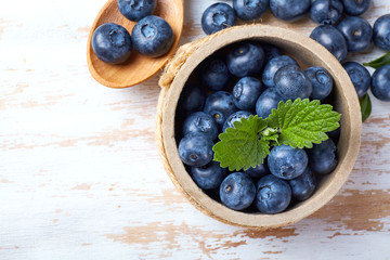Fresh ripe blueberry close up