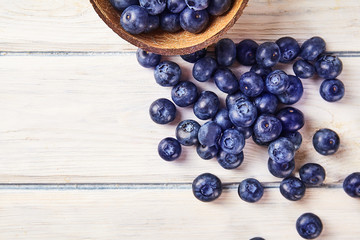 Fresh ripe blueberry close up