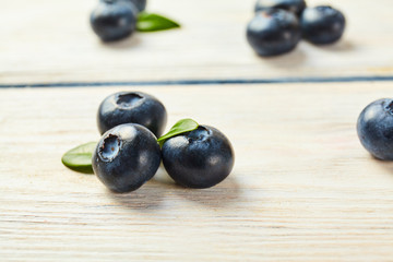 Fresh ripe blueberry close up