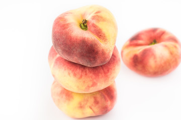 Donut white peaches.