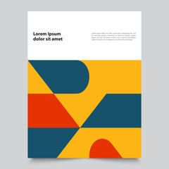 Stock Retro graphic design cover template