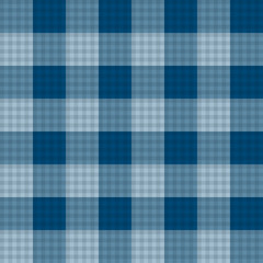 Indigo Blue Tartan Seamless Background