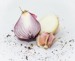 onion and garlic