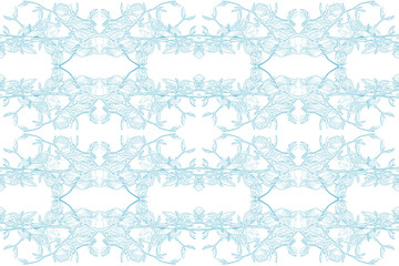 Ornamental floral repeat Rococo