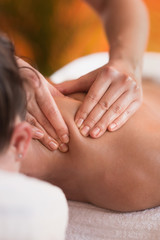 Obraz na płótnie Canvas Neck Sports Massage Therapy