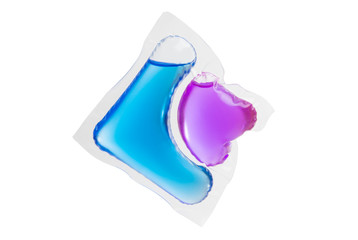 capsule with gel for washing isolated