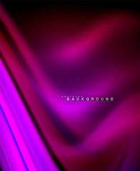 Neon holographic fluid color wave for web, wallpaper, pattern, texture and background