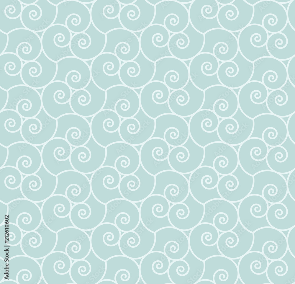 Poster seamless geometric pattern with swirls. vector illustration.