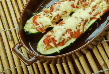 Beef Stuffed Zucchini Boats