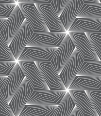 CROSSING LINES IN HEXAGON SAEMLESS VECTOR PATTERN