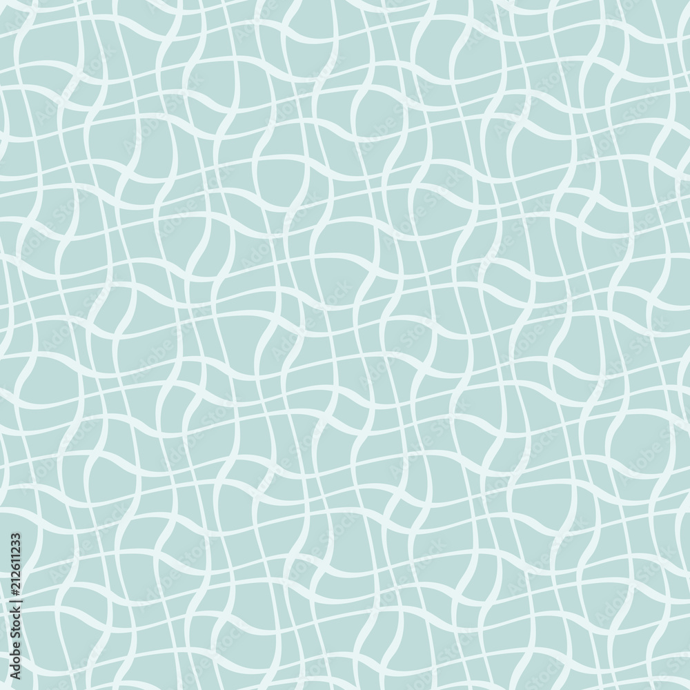 Poster Seamless pattern with wavy lines. Vector illustration.