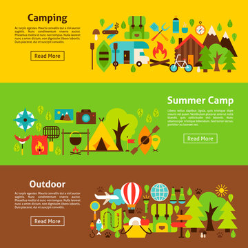 Camping Web Banners