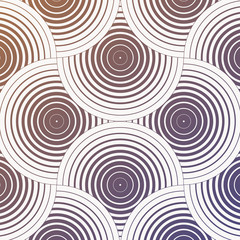 Fototapeta na wymiar Geometric vector pattern, repeating linear circle in thick and thin line overlap each. Graphic clean for fabric, wallpaper, paint background. Pattern is on swatches panel.