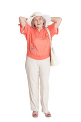 Portrait of beautiful senior woman