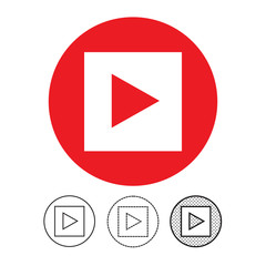 button video player icon