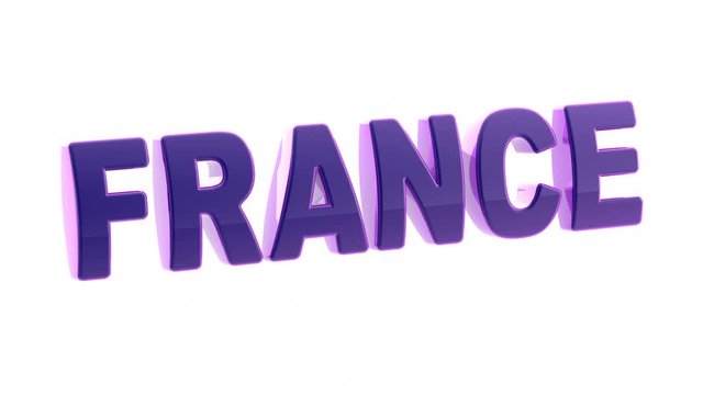 France. Looping footage has 4K resolution and alpha channel. Encoder Prores 4444.