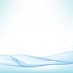 Marine abstract wave, vector illustration