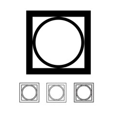 laundry symbol icon vector