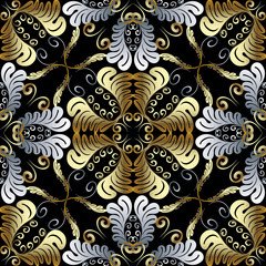 Baroque vector seamless pattern.