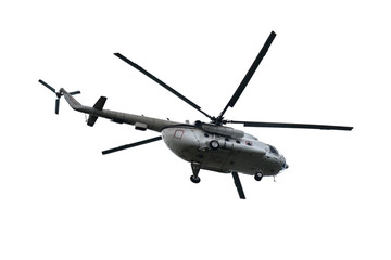 Helicopter isolated.