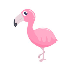 Cute flamingo vector illustration.
