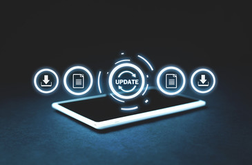 Update Program. Business, Technology, Internet concept