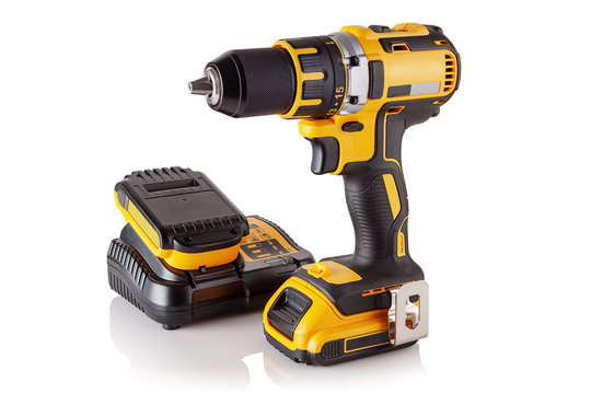 cordless drill, screwdriver, charger and battery