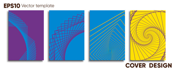 Creative colored cover. Cover design.