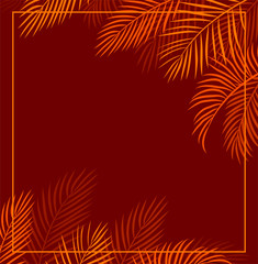 Fototapeta na wymiar red tropical background