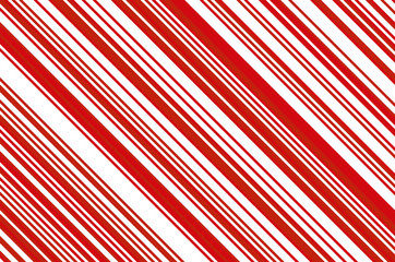 Christmas candle, lollipop pattern. Striped diagonal background with slanted lines.