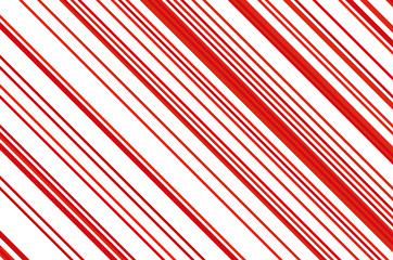 Naklejka premium Christmas candle, lollipop pattern. Striped diagonal background with slanted lines.