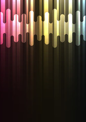 Fototapeta premium multicolor melt speed overlap in dark background, layer motion backdrop, simple technology template, vector illustration