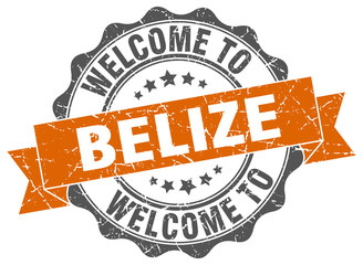 Belize round ribbon seal