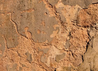 An old plaster on the wall.