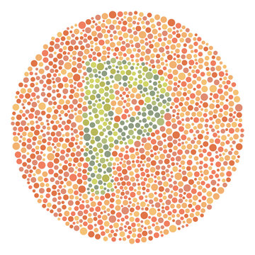 Red Green Color Blind Test Upper Letter P