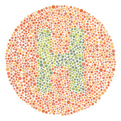 Red Green Color Blind Test Upper Letter H