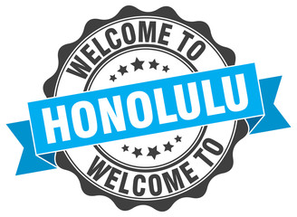 Honolulu round ribbon seal