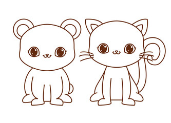 Kawaii animals design