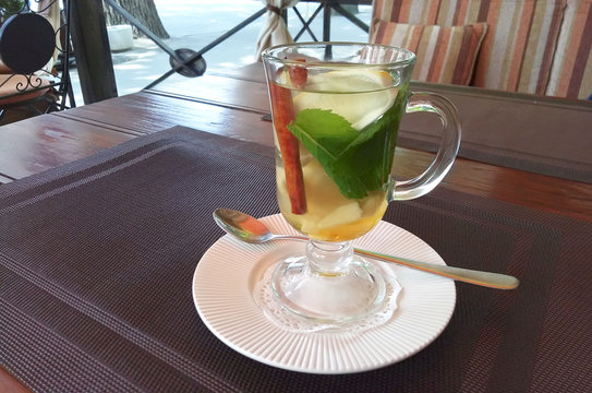 Oriental tea glass