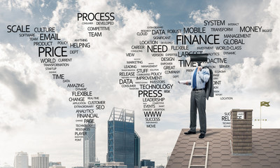 Concept of home security and privacy protection with camera head