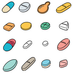 vector set of medicine