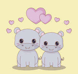 Kawaii animals design