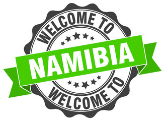 Obraz premium Namibia round ribbon seal