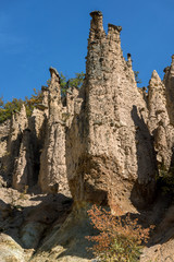 Autumn Landscape of Rock Formation Devil's town in Radan Mountain, Serbia
